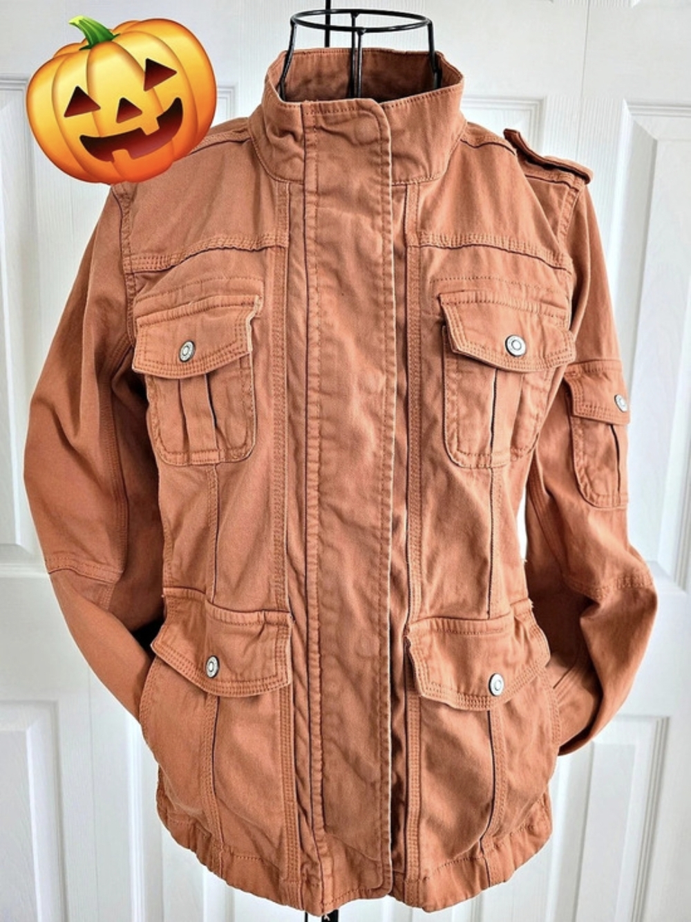 Kensie Utility Jacket Rust Size Medium Like New🍁🍂